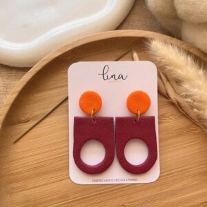 Pini purpura naranja