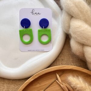 Pini mini verde azul
