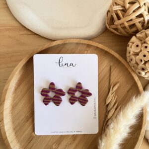 Flor rayas mini
